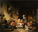 Adrien Ferdinand De Braekeleer Canvas Paintings - The Village School